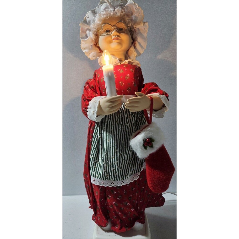 Vintage Telco- Motionette Mrs. Claus **WORKS/READ**